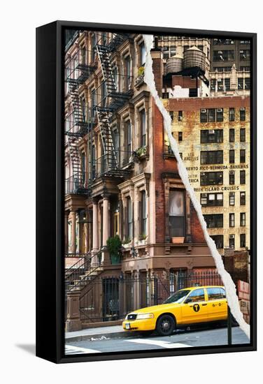 Dual Torn Posters Series - New York City-Philippe Hugonnard-Framed Stretched Canvas