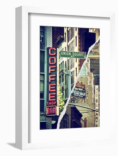 Dual Torn Posters Series - New York City-Philippe Hugonnard-Framed Photographic Print