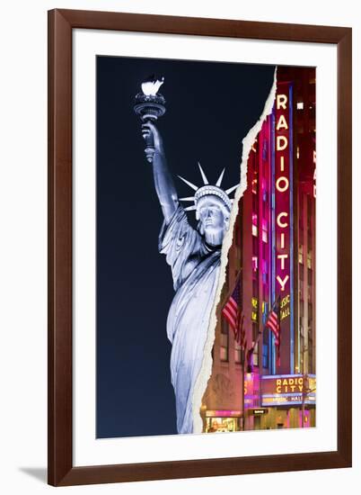 Dual Torn Posters Series - New York City-Philippe Hugonnard-Framed Photographic Print