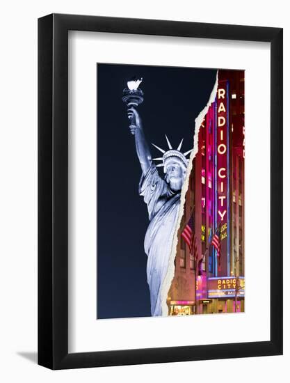 Dual Torn Posters Series - New York City-Philippe Hugonnard-Framed Photographic Print