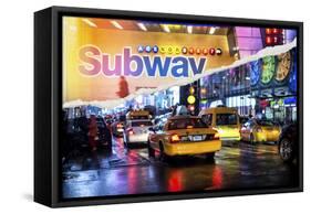 Dual Torn Posters Series - New York City-Philippe Hugonnard-Framed Stretched Canvas