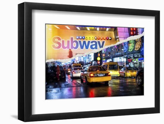 Dual Torn Posters Series - New York City-Philippe Hugonnard-Framed Photographic Print