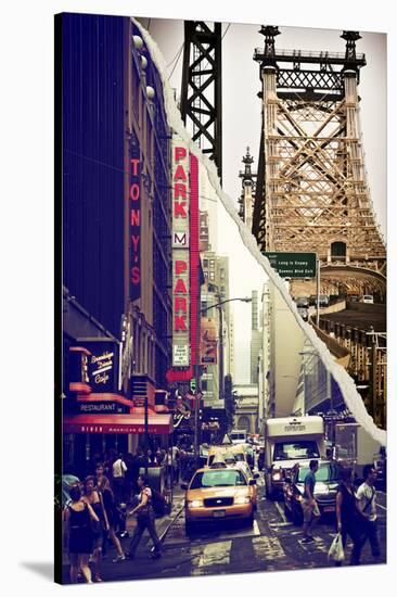 Dual Torn Posters Series - New York City-Philippe Hugonnard-Stretched Canvas