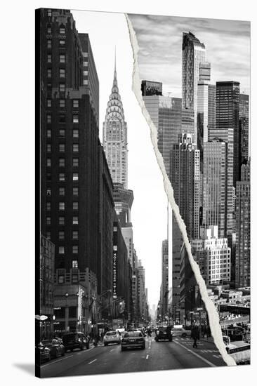 Dual Torn Posters Series - New York City-Philippe Hugonnard-Stretched Canvas