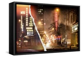 Dual Torn Posters Series - New York-Philippe Hugonnard-Framed Stretched Canvas