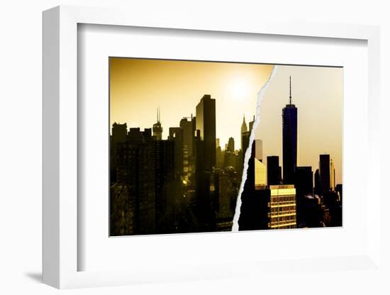 Dual Torn Posters Series - New York-Philippe Hugonnard-Framed Photographic Print