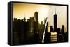 Dual Torn Posters Series - New York-Philippe Hugonnard-Framed Stretched Canvas