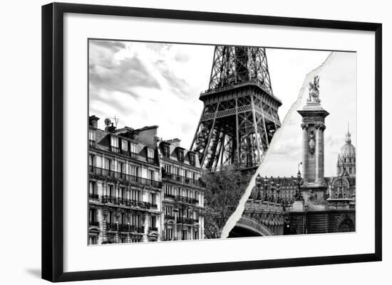 Dual Torn Posters Series - Paris - France-Philippe Hugonnard-Framed Photographic Print