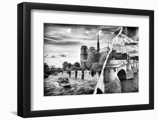 Dual Torn Posters Series - Paris - France-Philippe Hugonnard-Framed Photographic Print