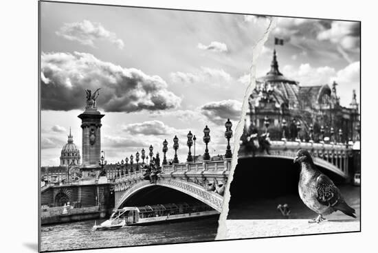 Dual Torn Posters Series - Paris - France-Philippe Hugonnard-Mounted Photographic Print