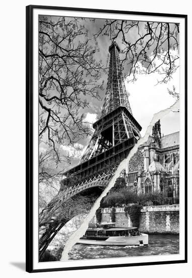 Dual Torn Posters Series - Paris - France-Philippe Hugonnard-Framed Premium Photographic Print