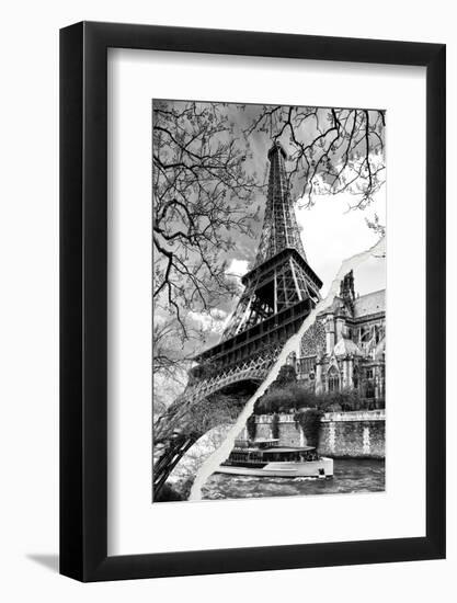 Dual Torn Posters Series - Paris - France-Philippe Hugonnard-Framed Photographic Print