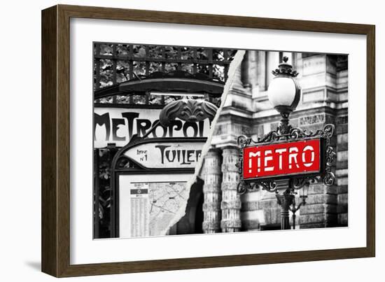 Dual Torn Posters Series - Paris - France-Philippe Hugonnard-Framed Photographic Print