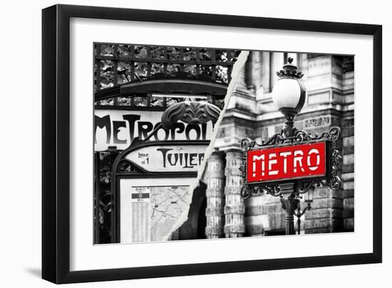 Dual Torn Posters Series - Paris - France-Philippe Hugonnard-Framed Photographic Print