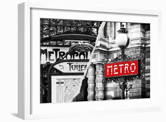 Dual Torn Posters Series - Paris - France-Philippe Hugonnard-Framed Photographic Print