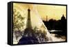 Dual Torn Posters Series - Paris - France-Philippe Hugonnard-Framed Stretched Canvas
