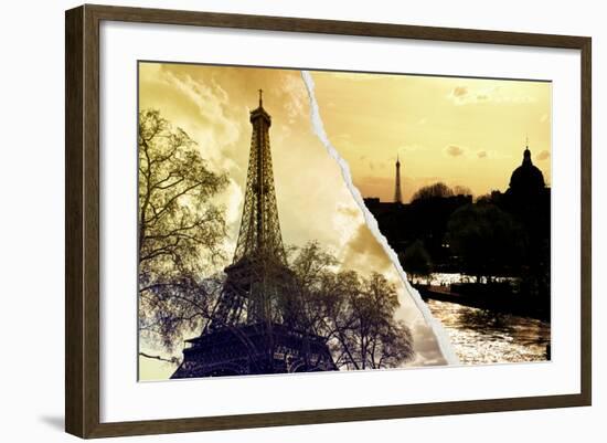 Dual Torn Posters Series - Paris - France-Philippe Hugonnard-Framed Photographic Print