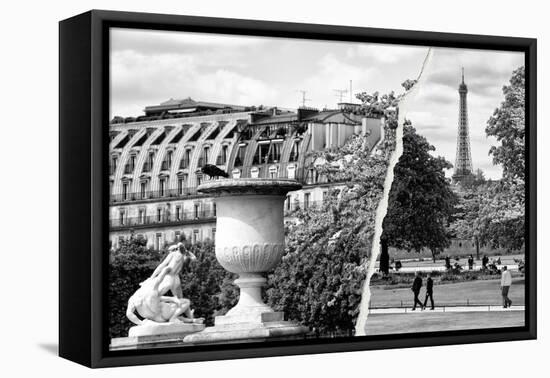 Dual Torn Posters Series - Paris - France-Philippe Hugonnard-Framed Stretched Canvas