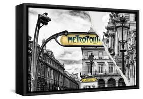 Dual Torn Posters Series - Paris - France-Philippe Hugonnard-Framed Stretched Canvas