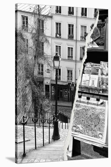Dual Torn Posters Series - Paris - France-Philippe Hugonnard-Stretched Canvas