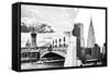 Dual Torn Posters Series - Paris - New York-Philippe Hugonnard-Framed Stretched Canvas