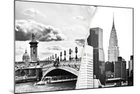 Dual Torn Posters Series - Paris - New York-Philippe Hugonnard-Mounted Photographic Print