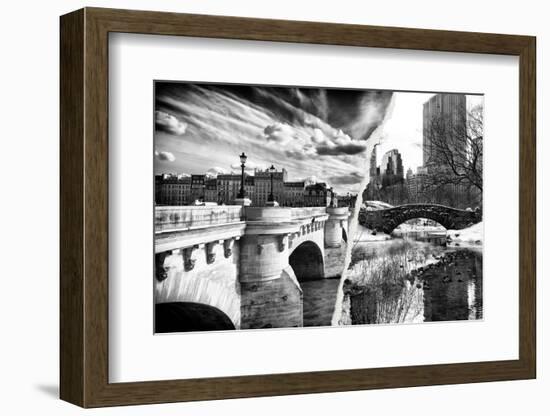 Dual Torn Posters Series - Paris - New York-Philippe Hugonnard-Framed Photographic Print