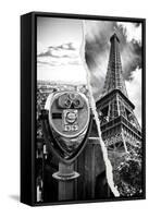 Dual Torn Posters Series - Paris - New York-Philippe Hugonnard-Framed Stretched Canvas