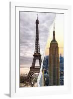 Dual Torn Posters Series - Paris - New York-Philippe Hugonnard-Framed Photographic Print