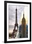 Dual Torn Posters Series - Paris - New York-Philippe Hugonnard-Framed Photographic Print