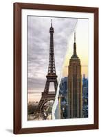 Dual Torn Posters Series - Paris - New York-Philippe Hugonnard-Framed Photographic Print