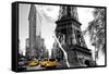 Dual Torn Posters Series - Paris - New York-Philippe Hugonnard-Framed Stretched Canvas