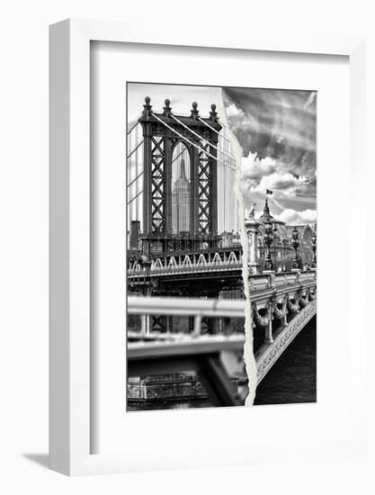 Dual Torn Posters Series - Paris - New York-Philippe Hugonnard-Framed Photographic Print