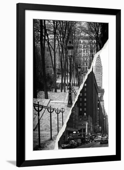 Dual Torn Posters Series - Paris - New York-Philippe Hugonnard-Framed Photographic Print