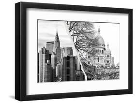 Dual Torn Posters Series - Paris - New York-Philippe Hugonnard-Framed Photographic Print