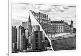 Dual Torn Posters Series - Paris - New York-Philippe Hugonnard-Framed Photographic Print