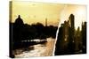 Dual Torn Posters Series - Paris - New York-Philippe Hugonnard-Stretched Canvas