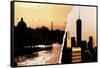 Dual Torn Posters Series - Paris - New York-Philippe Hugonnard-Framed Stretched Canvas