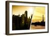 Dual Torn Posters Series - Paris - New York-Philippe Hugonnard-Framed Photographic Print