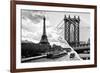 Dual Torn Posters Series - Paris - New York-Philippe Hugonnard-Framed Photographic Print