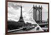 Dual Torn Posters Series - Paris - New York-Philippe Hugonnard-Framed Photographic Print