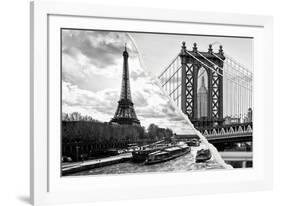 Dual Torn Posters Series - Paris - New York-Philippe Hugonnard-Framed Photographic Print