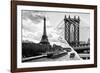 Dual Torn Posters Series - Paris - New York-Philippe Hugonnard-Framed Photographic Print