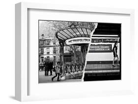 Dual Torn Posters Series - Paris - New York-Philippe Hugonnard-Framed Photographic Print