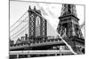 Dual Torn Posters Series - Paris - New York-Philippe Hugonnard-Mounted Photographic Print