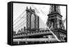 Dual Torn Posters Series - Paris - New York-Philippe Hugonnard-Framed Stretched Canvas