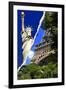 Dual Torn Posters Series - Paris - New York-Philippe Hugonnard-Framed Premium Photographic Print