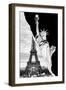 Dual Torn Posters Series - Paris - New York-Philippe Hugonnard-Framed Photographic Print