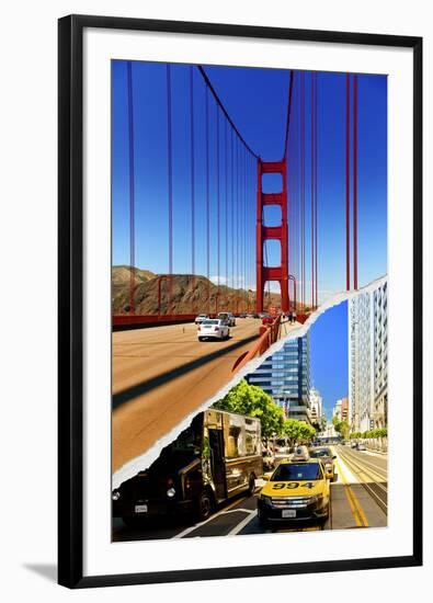 Dual Torn Posters Series - San Francisco-Philippe Hugonnard-Framed Photographic Print