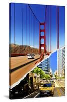 Dual Torn Posters Series - San Francisco-Philippe Hugonnard-Stretched Canvas